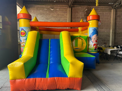 Inflable resbaladilla y aro